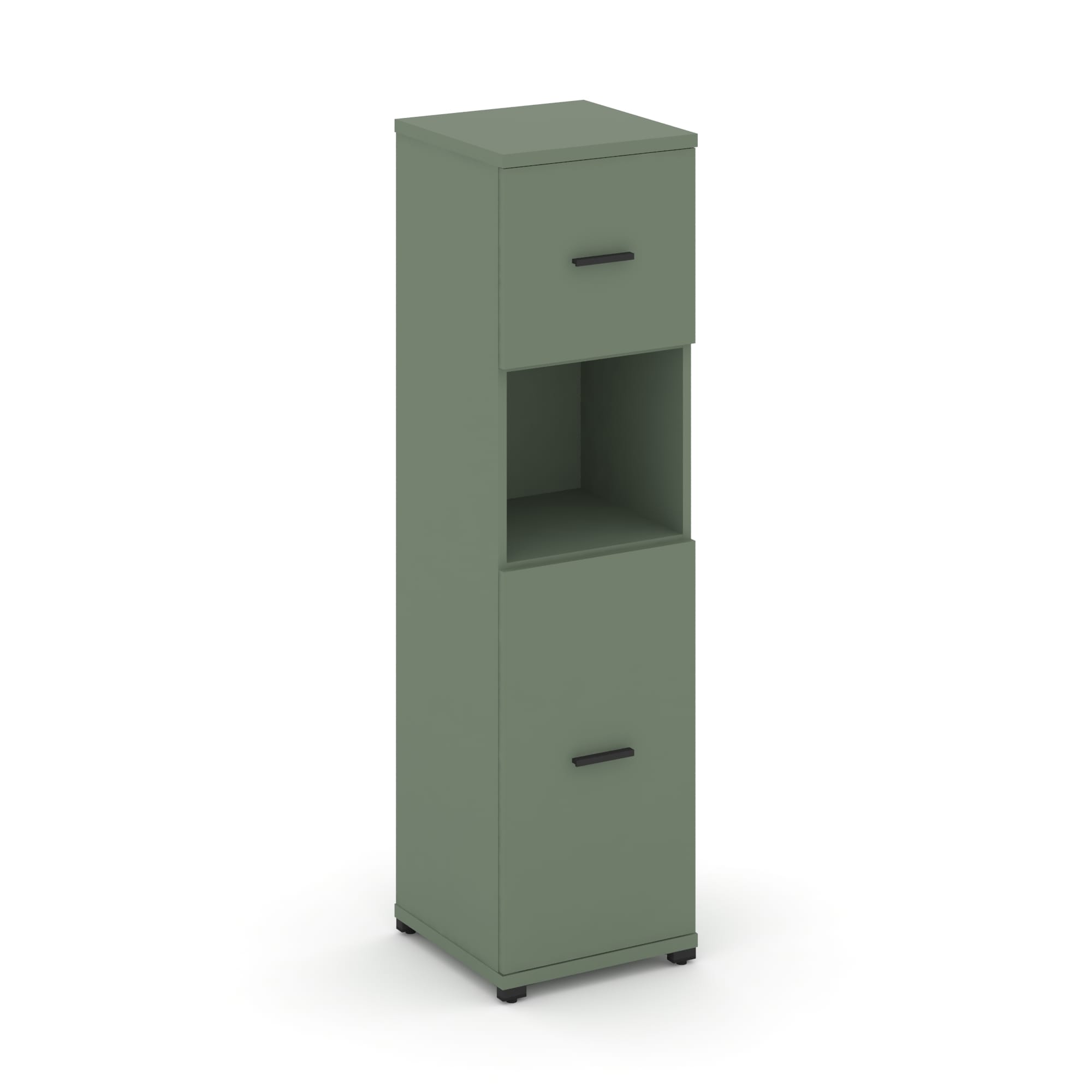 Concept Шкаф 1 узкая секция, 4 ниши CN.STU-415 B Кобо/Металл Черный 420*420*1554