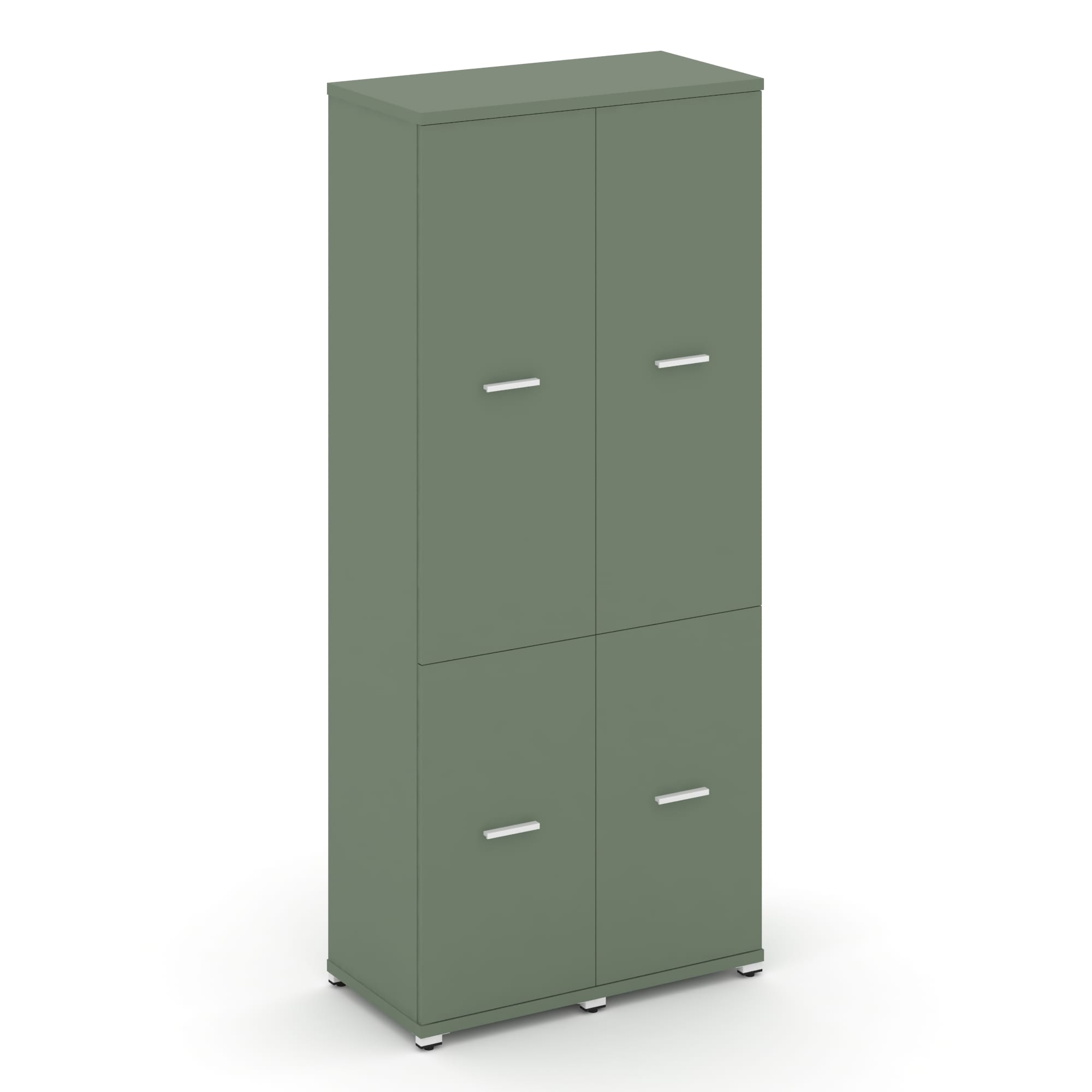 Concept Шкаф 2 узкие секции, 5 ниш CN.STU-522 W Кобо/Металл Белый 836*420*1922
