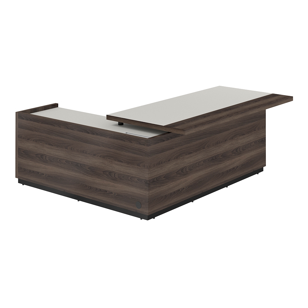 Стол для руководителя с комбинированной столешницей, правый 2050х1850х750 мм RF.105R.PGDA.DA