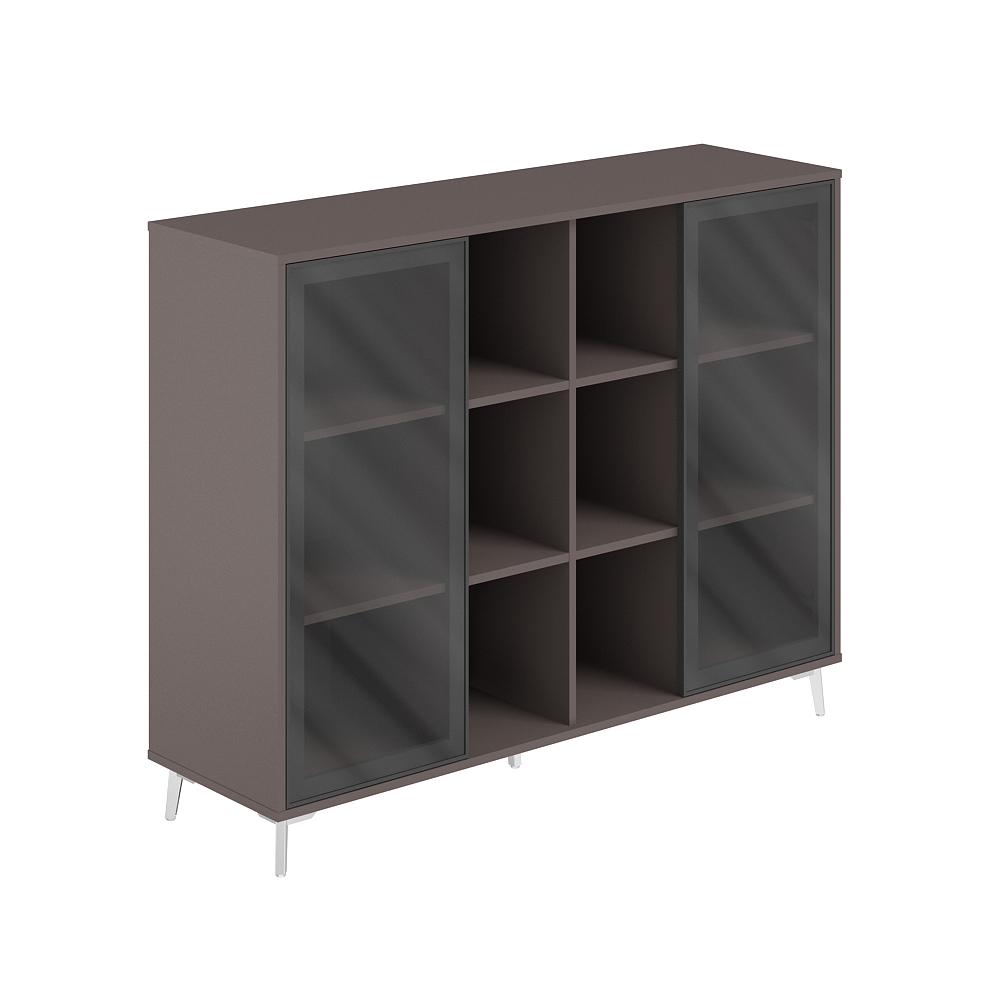 Шкаф средний с нишей (Стекло)  1516х450х1200 СР / SR.323.WF.WF.GLB