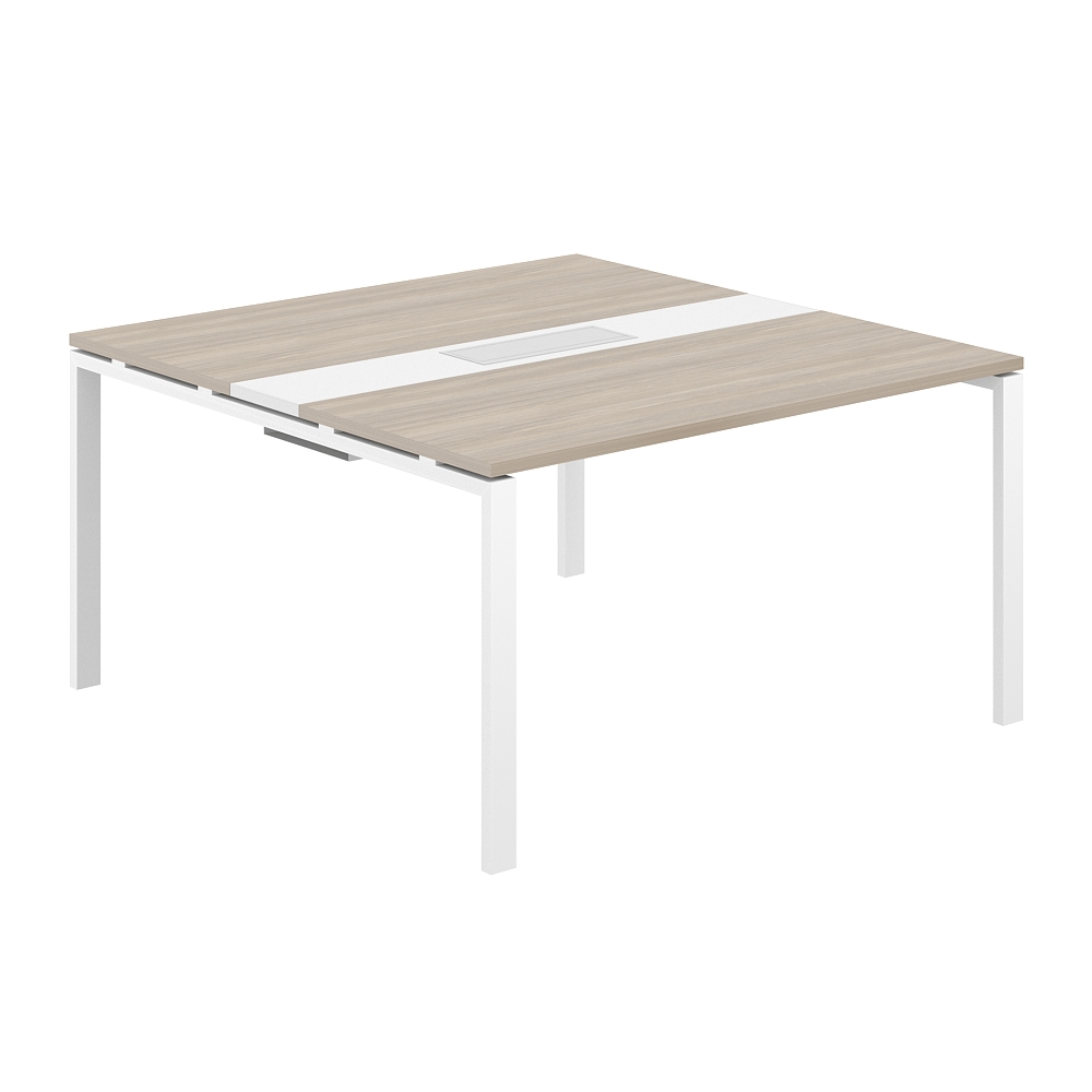 Стол переговорный комбинированный 1400х1438х750 МК60х30 SG.282.OD.63.WH.WH