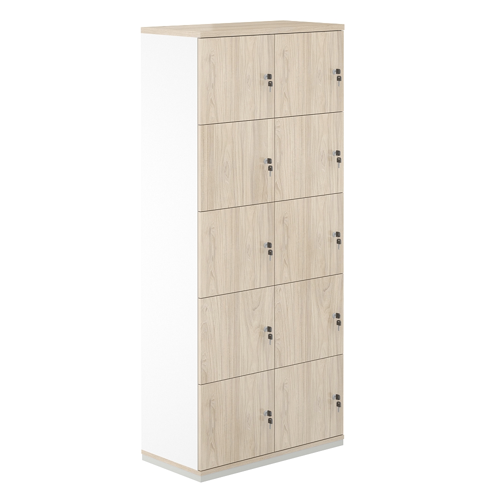 Локер 10 яч 800х400х1833 AG.234.WH.AR.AR