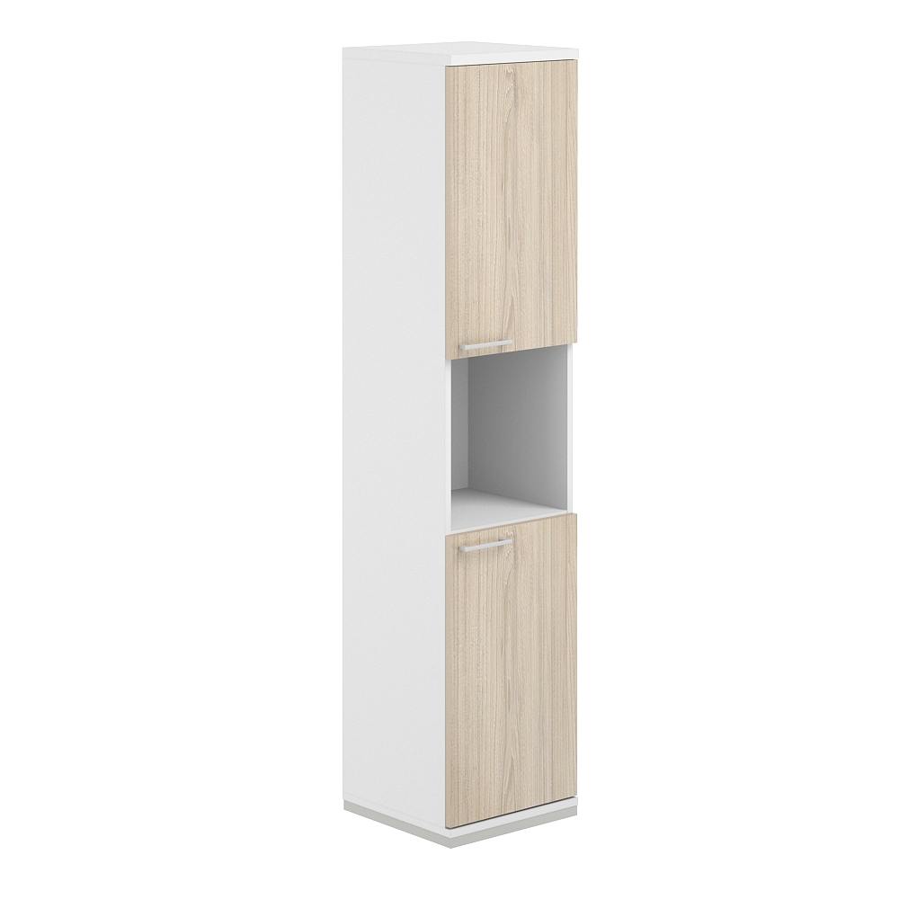 Шкаф 5 ур. 400х400х1833 с нишей AG.219.WH.WH.AR.WH.R