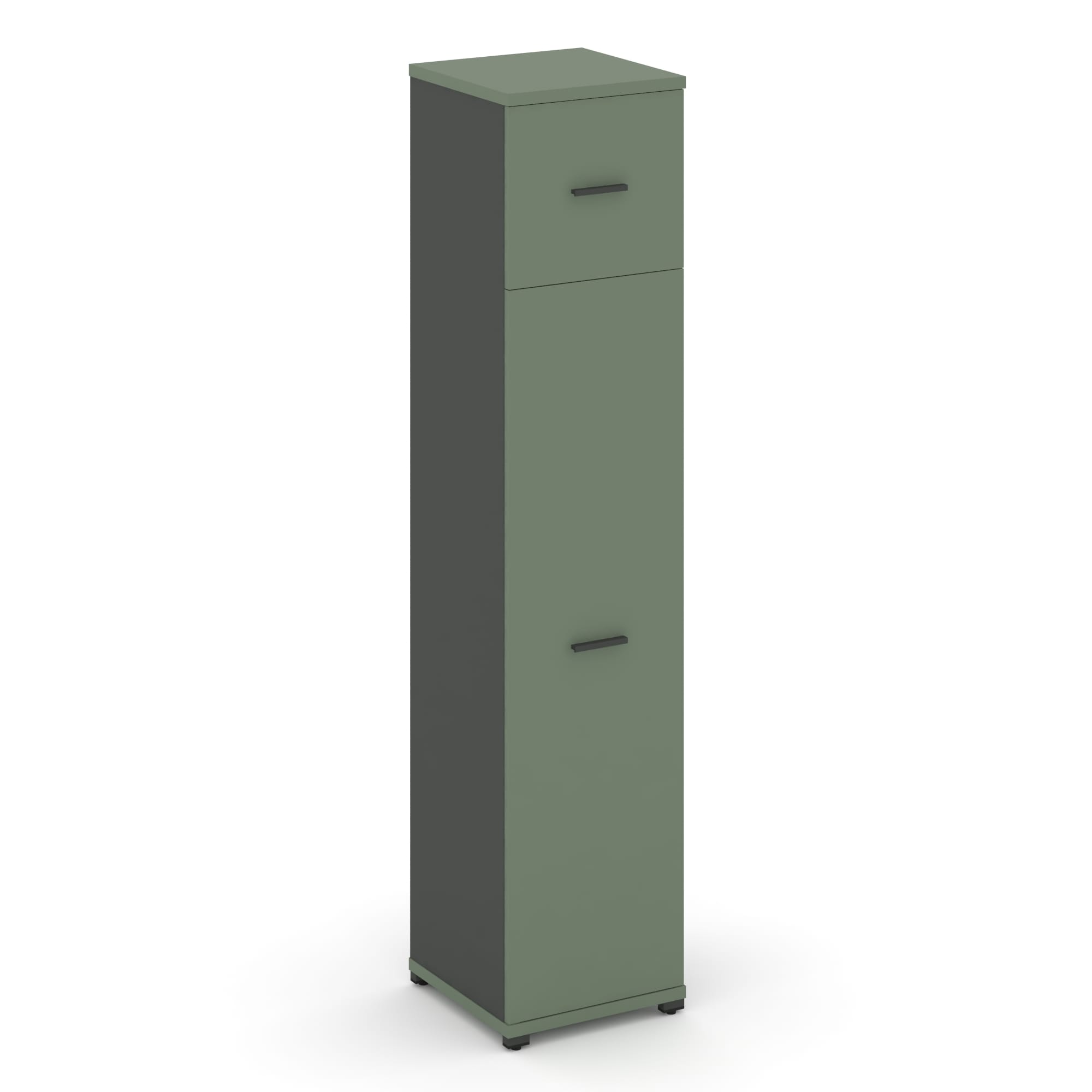 Concept Шкаф 1 узкая секция, 5 ниш CN.STU-517 A Кобо/Антрацит/Металл Антрацит 420*420*1922
