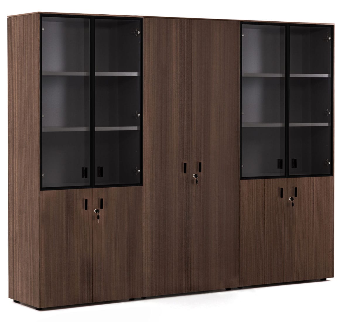 Шкаф высокий тройной комбинированный (с гардеробом) Enzo 109 731 ECL