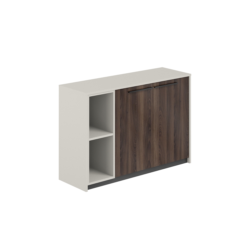 Шкаф низкий со стеллажом, 1240х410х842 RF.324.PG.DA.PG.L