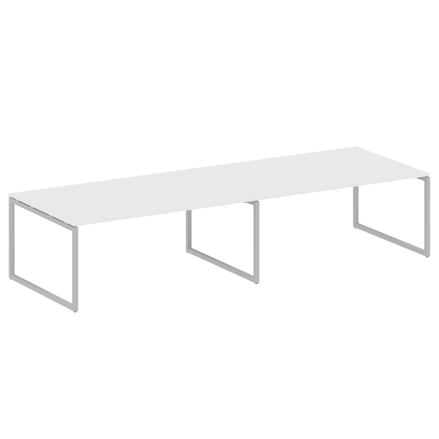 МЕТАЛ СЙСТЕМ / METAL SYSTEM Quattro Перег. стол (2 столешницы) на О-образном м/к 40БО.ПРГ-2.5