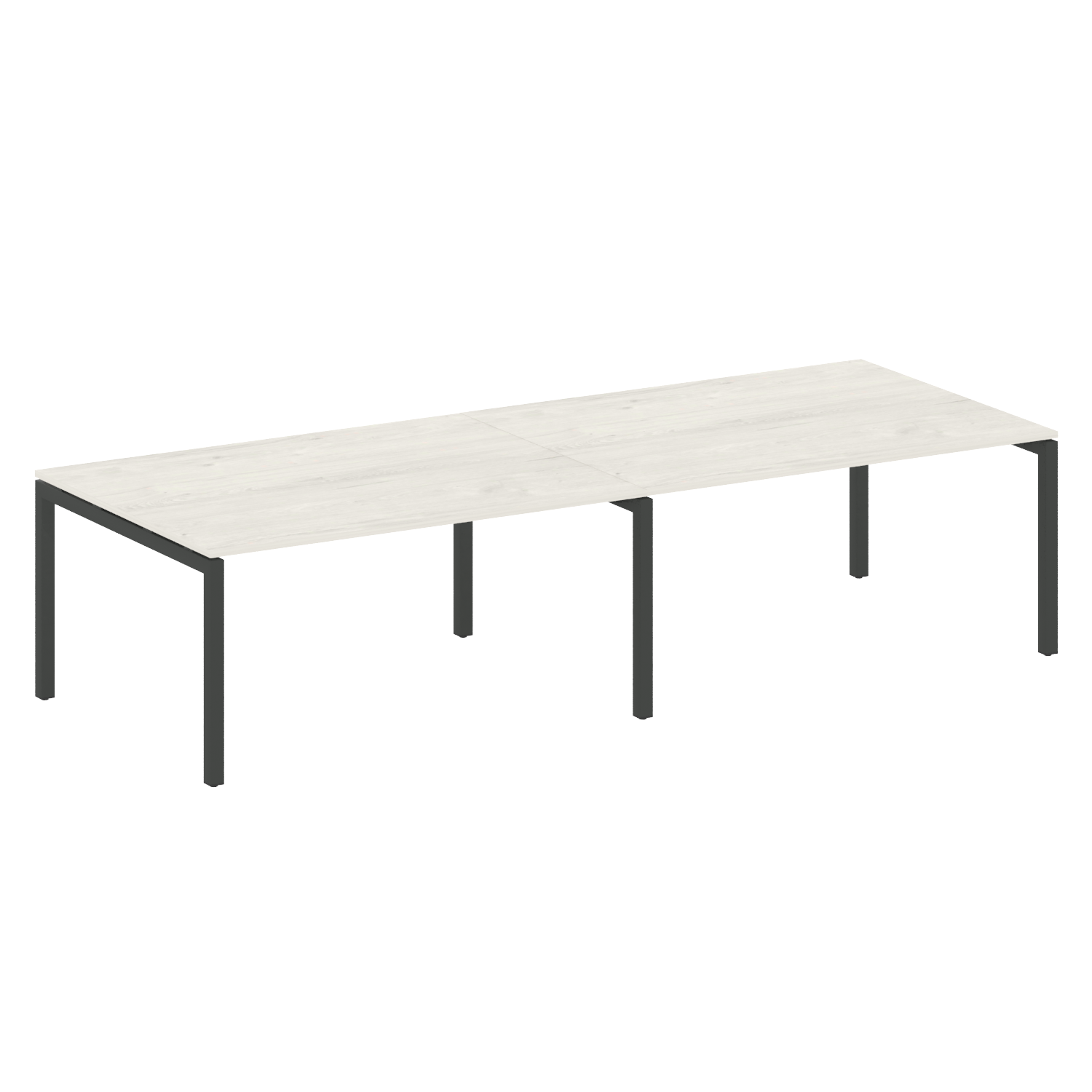Metal System Quattro Переговорный стол (2 столешницы) на П-образном м/к 50БП.ПРГ-2.4
