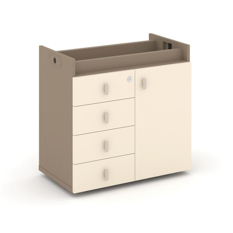 Estetica Тумба опорная-фасад+ящики ES.TON-2 750*406*725