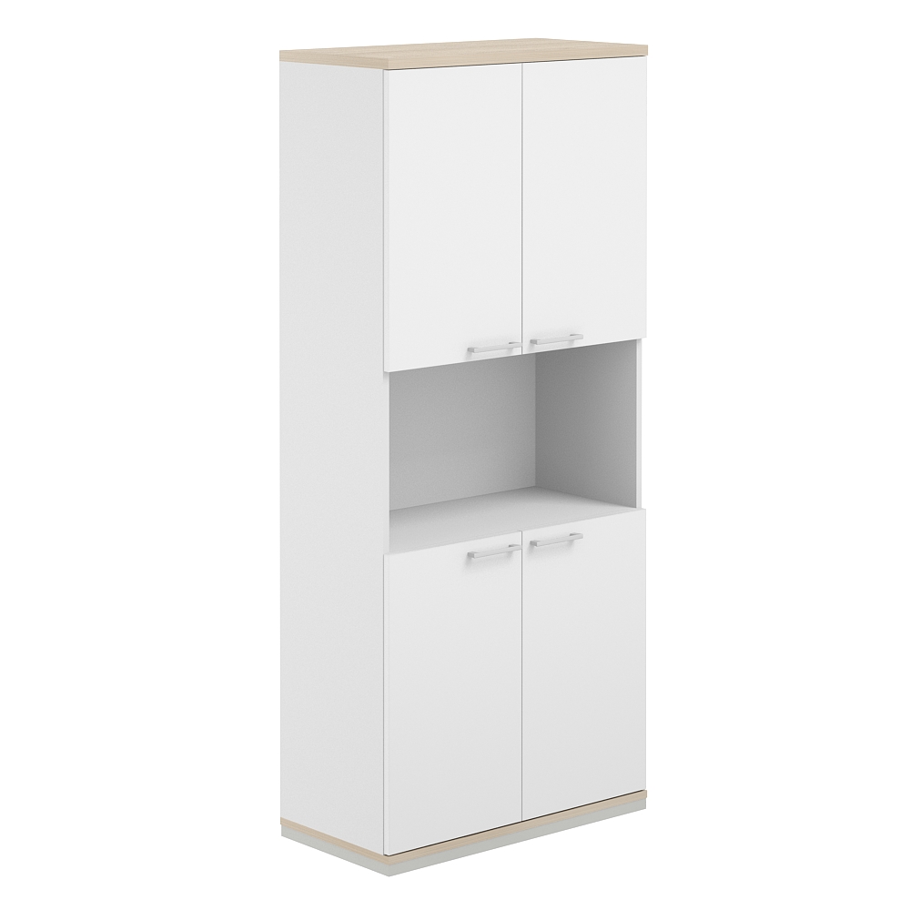 Шкаф 5 ур. 800х400х1833 с нишей AG.220.WH.AR.AR.WH
