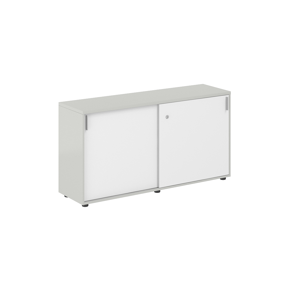 Шкаф купе 1438х400х750 низкий, с замком SG.702.SH.WH
