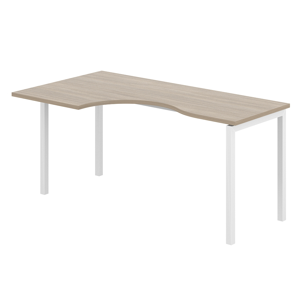 Стол эргономичный 1600х900х750 левый МК40х40 SG.232.OD.44.WH.L