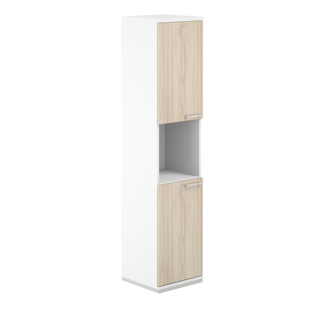 Шкаф 5 ур. 400х400х1833 с нишей AG.219.WH.WH.AR.AR.L