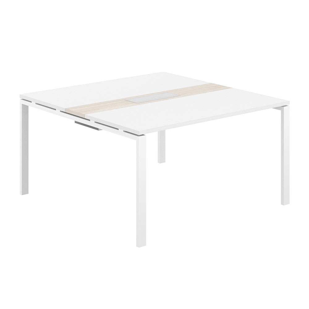 Стол переговорный комбинированный 1400х1438х750 МК60х30 SG.282.OL.63.WH.OL