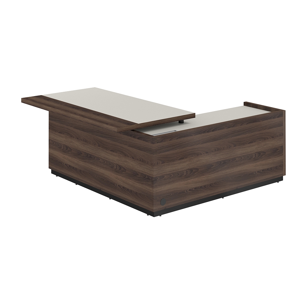 Стол для руководителя с комбинированной столешницей, левый 1850х1850х750 мм RF.104L.PGDA.DA