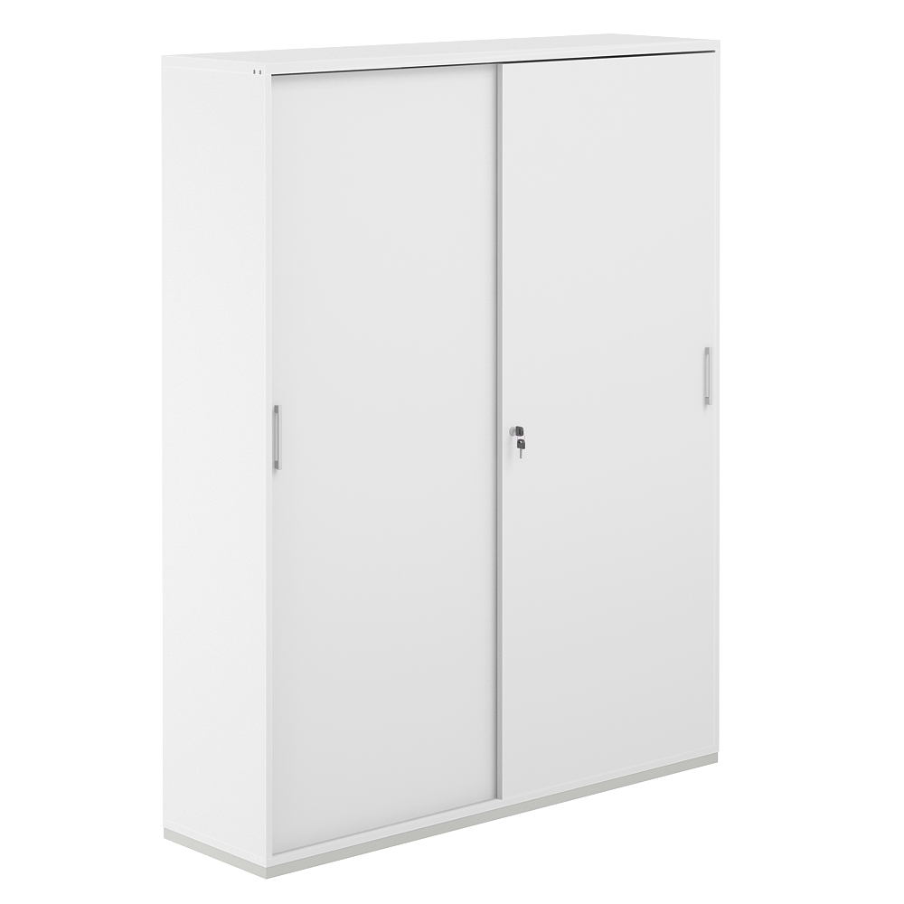 Шкаф-купе 5 ур. 1438х400х1833 AG.247.WH.WH.WH
