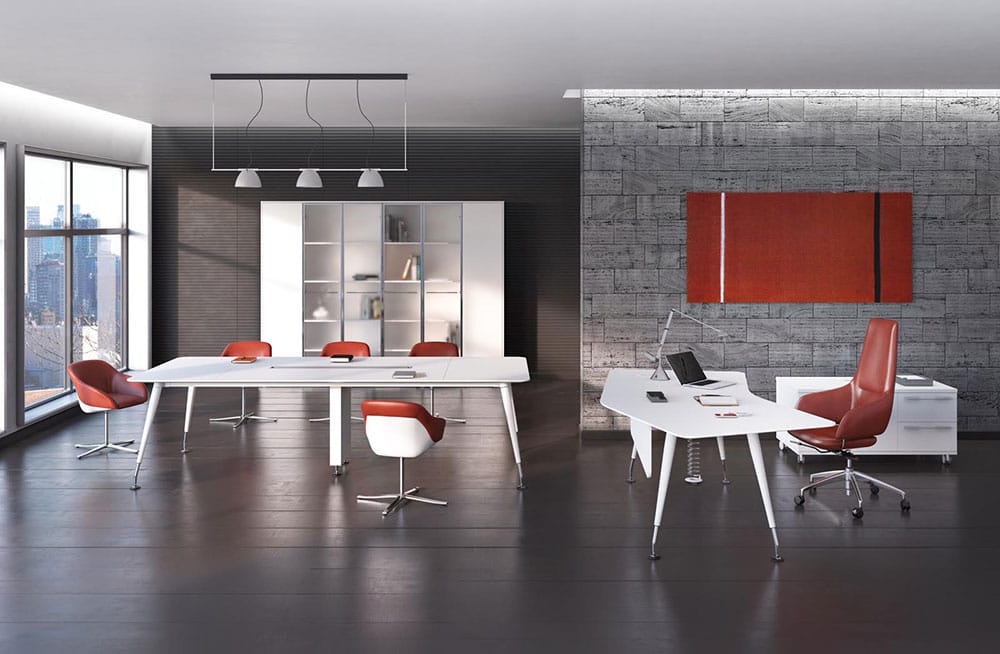 Стол руководителя EMPORIO изогнутый 2,3 м