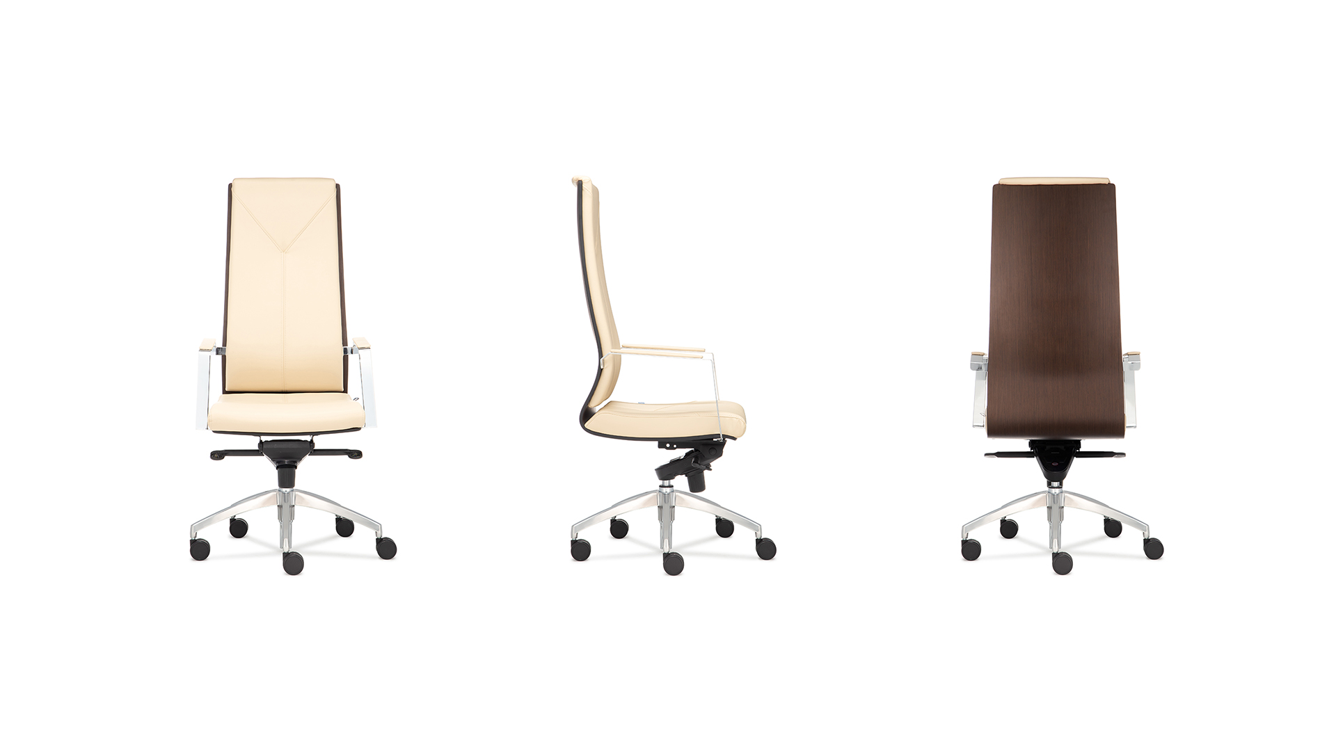 Офисное кресло Forma с высокой спинкой на крестовине с колесами (По запросу)