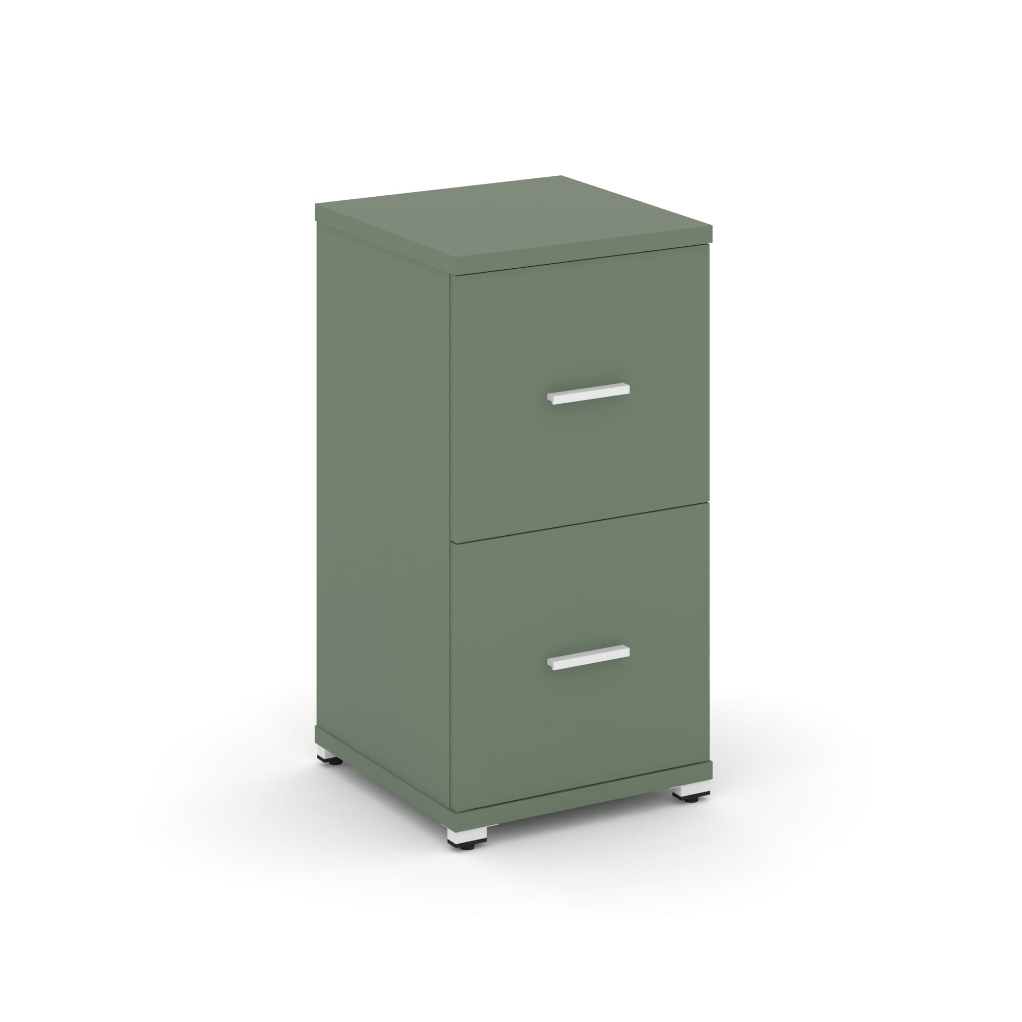 Concept Шкаф 1 узкая секция, 2 ниши CN.STU-212 W Кобо/Металл Белый 420*420*818