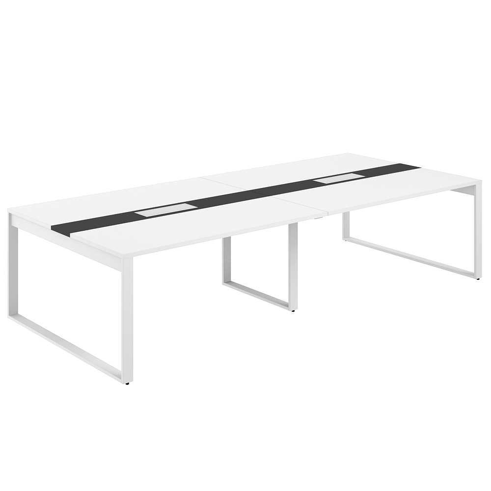 Стол для переговоров 3200х1638х750 AG.2-3216.WH.72.WH.AN