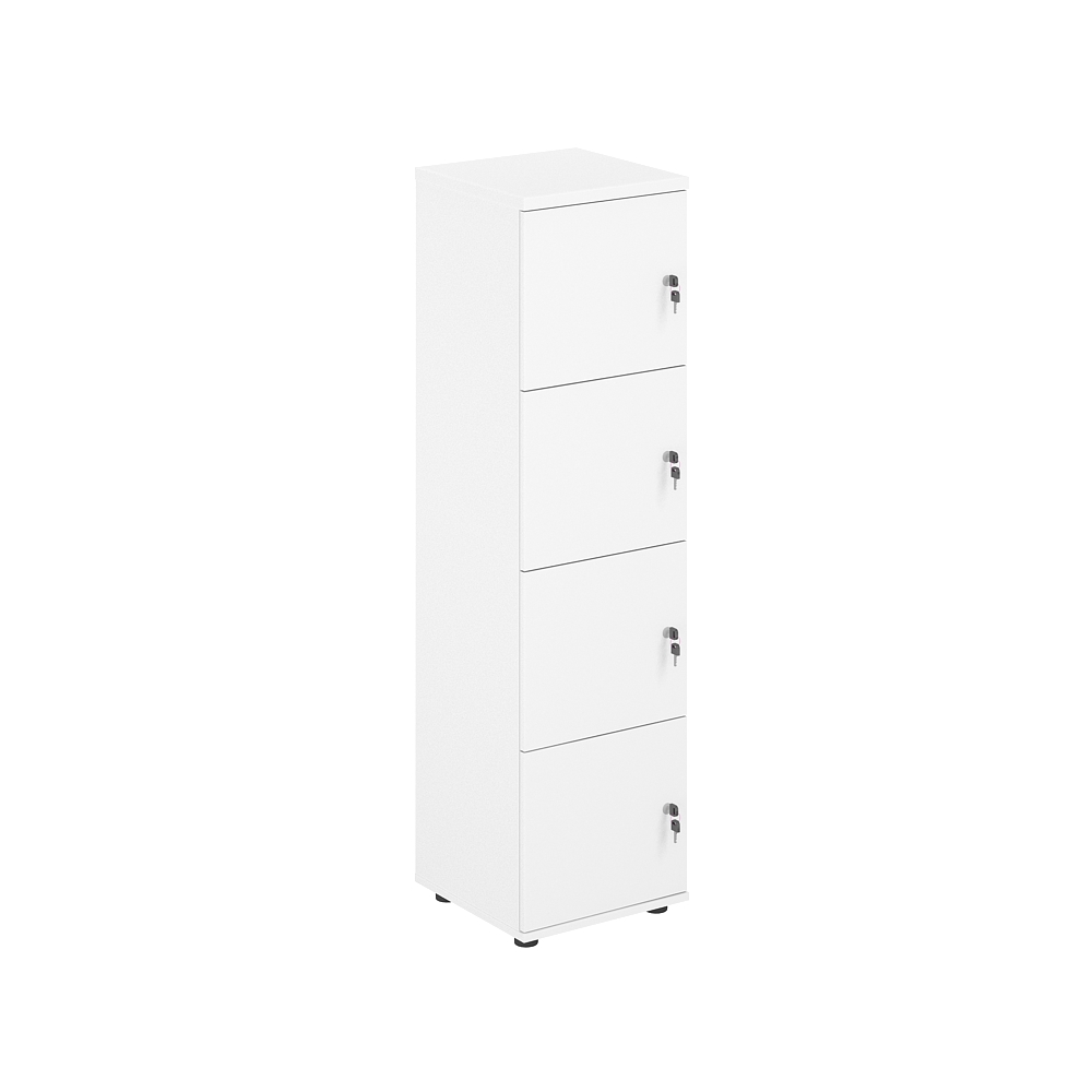 Локер 4 ячейки 400х400х1483 SG.817.WH.WH