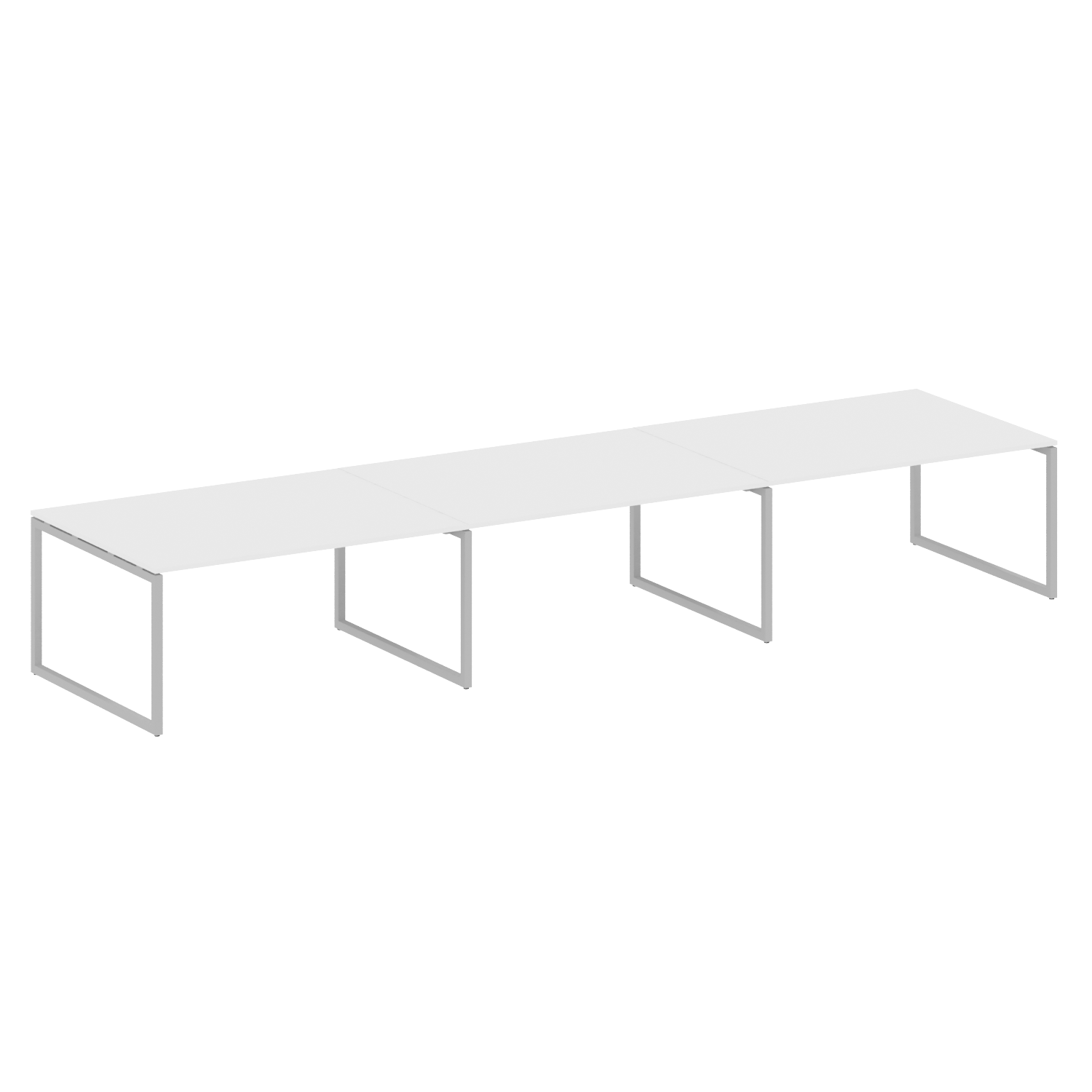 МЕТАЛ СЙСТЕМ / METAL SYSTEM Quattro Перег. стол (3 столешницы) на О-оразном м/к 40БО.ПРГ-3.4