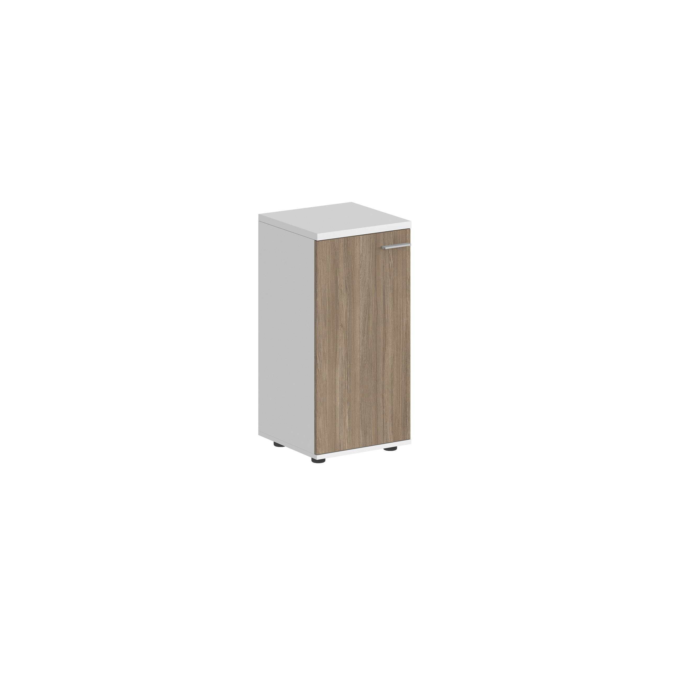 Шкаф низкий 400х400х825, 1 дв., з.ст HDF, левый SG.806.WH.OD.L