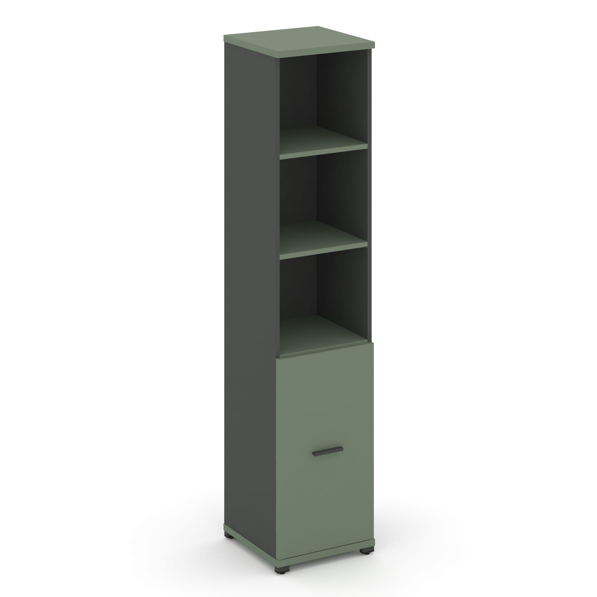Concept Шкаф 1 узкая секция, 5 ниш CN.STU-511 A Кобо/Антрацит/Металл Антрацит 420*420*1922