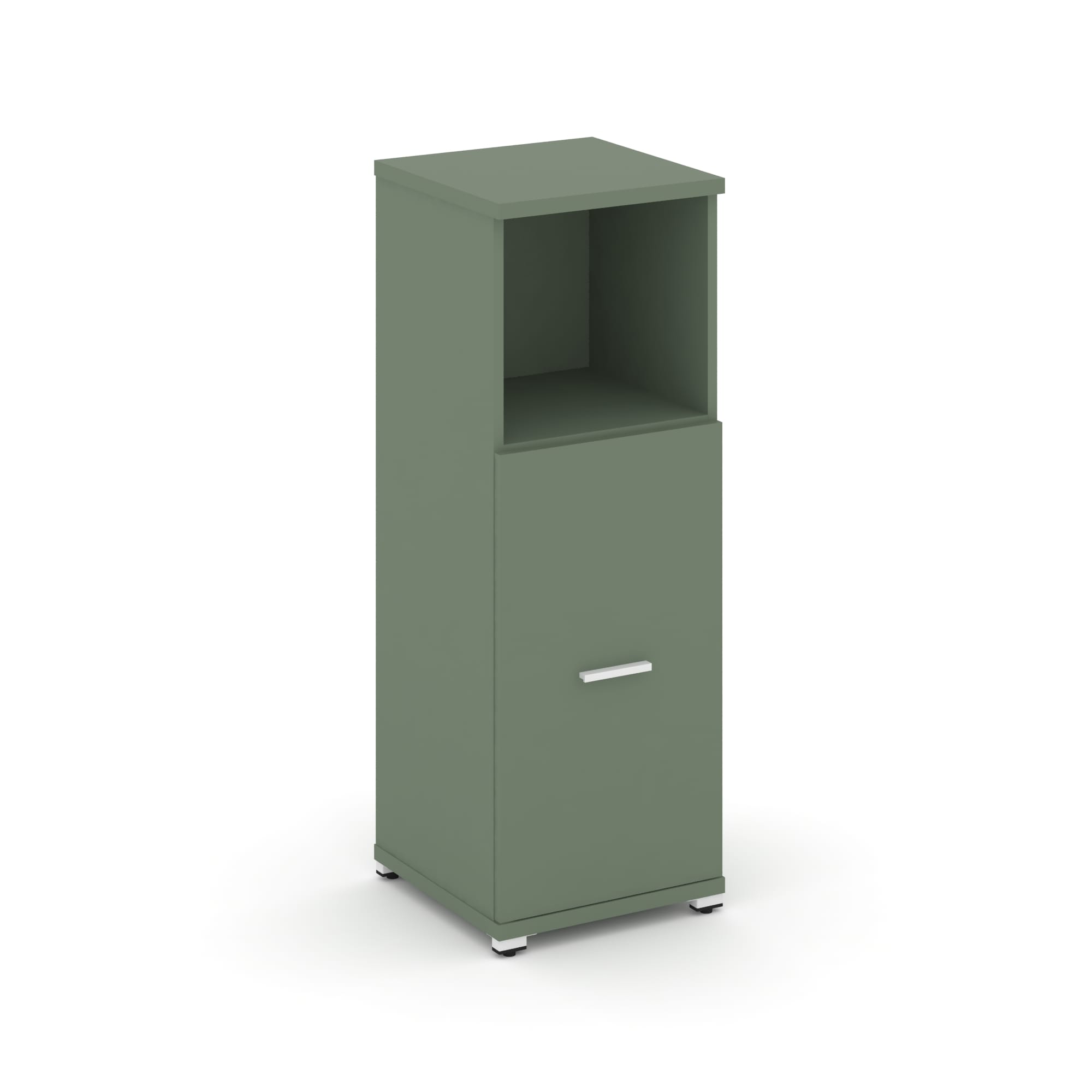 Concept Шкаф 1 узкая секция, 3 ниши CN.STU-313 W Кобо/Металл Белый 420*420*1186