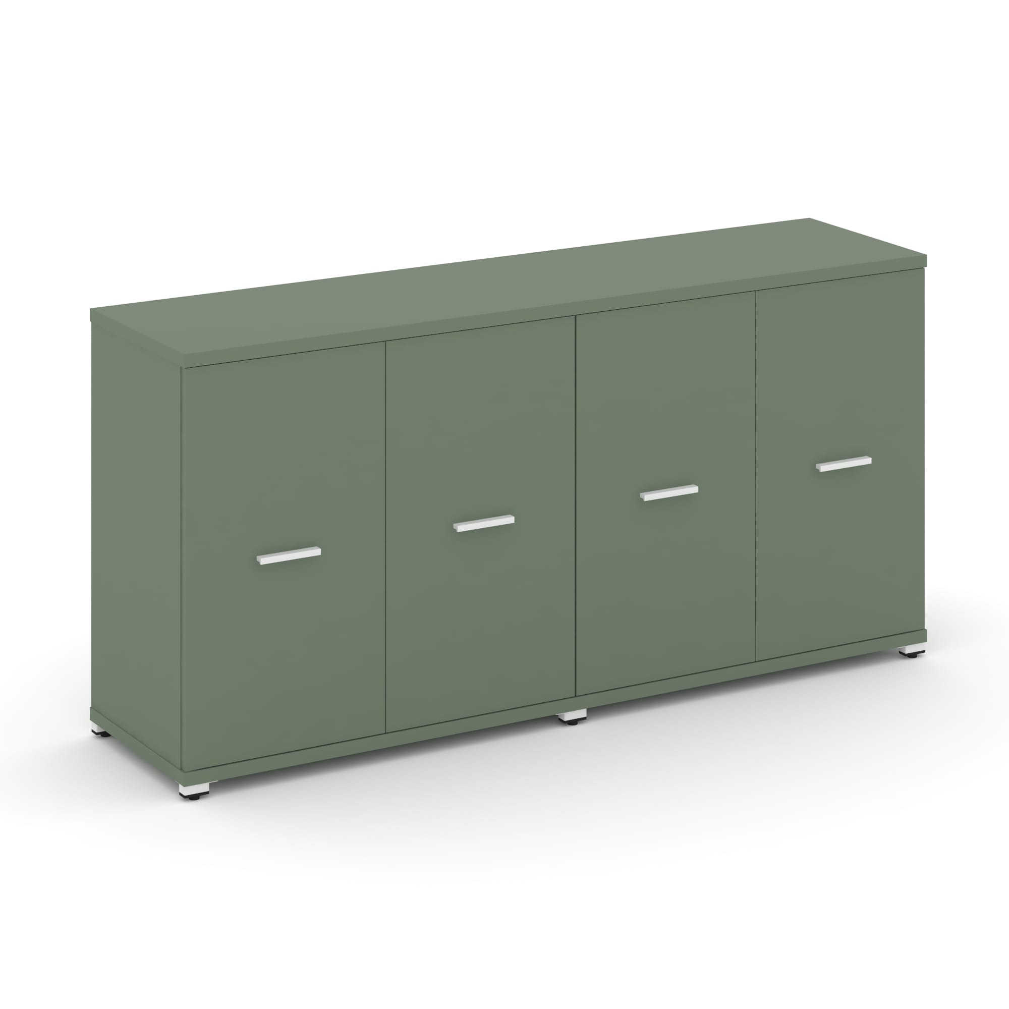 Concept Шкаф 2 широкие секции, 2 нишии CN.STS-223 W Кобо/Металл Белый 1668*420*818