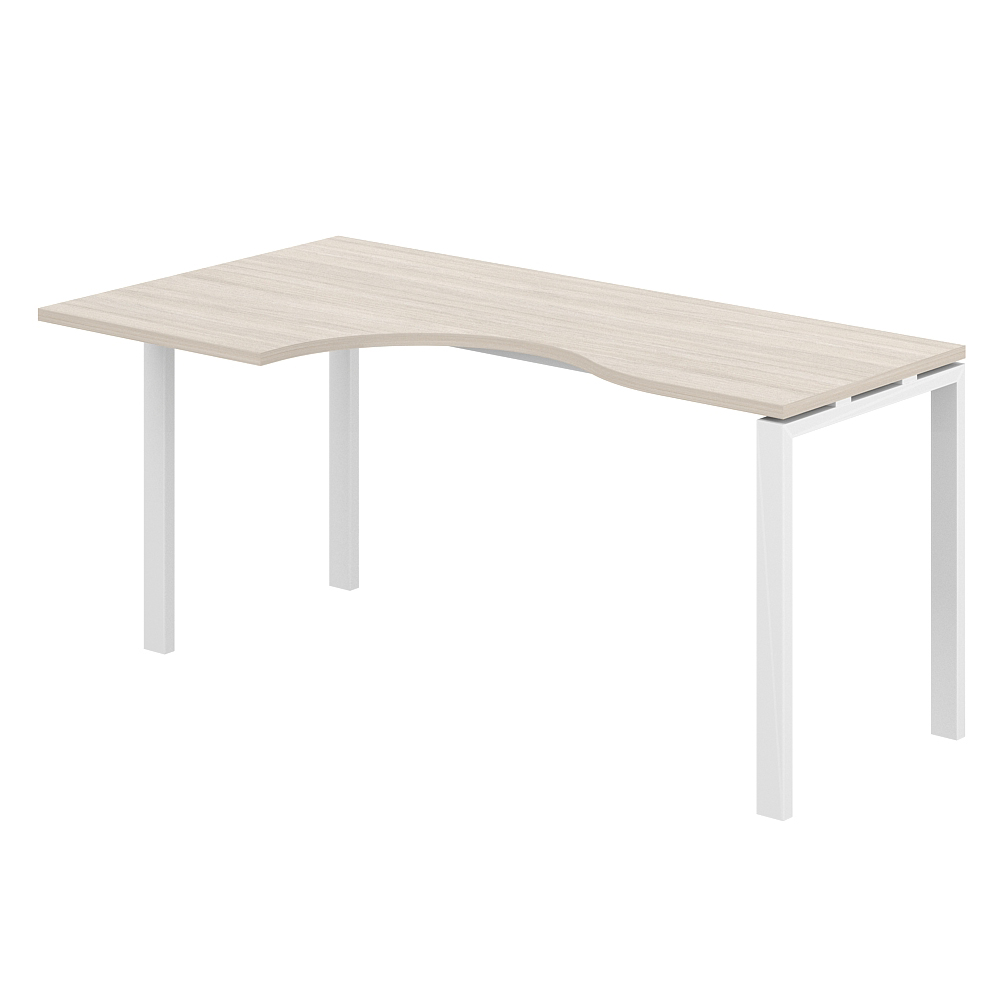 Стол эргономичный 1600х900х750 левый МК60х30 SG.232.OL.63.WH.L