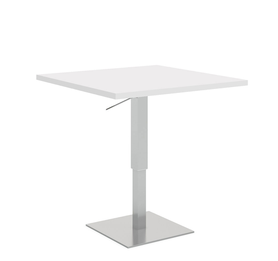 Fermo Metal Sit-to-Stand стол 75*75 белый