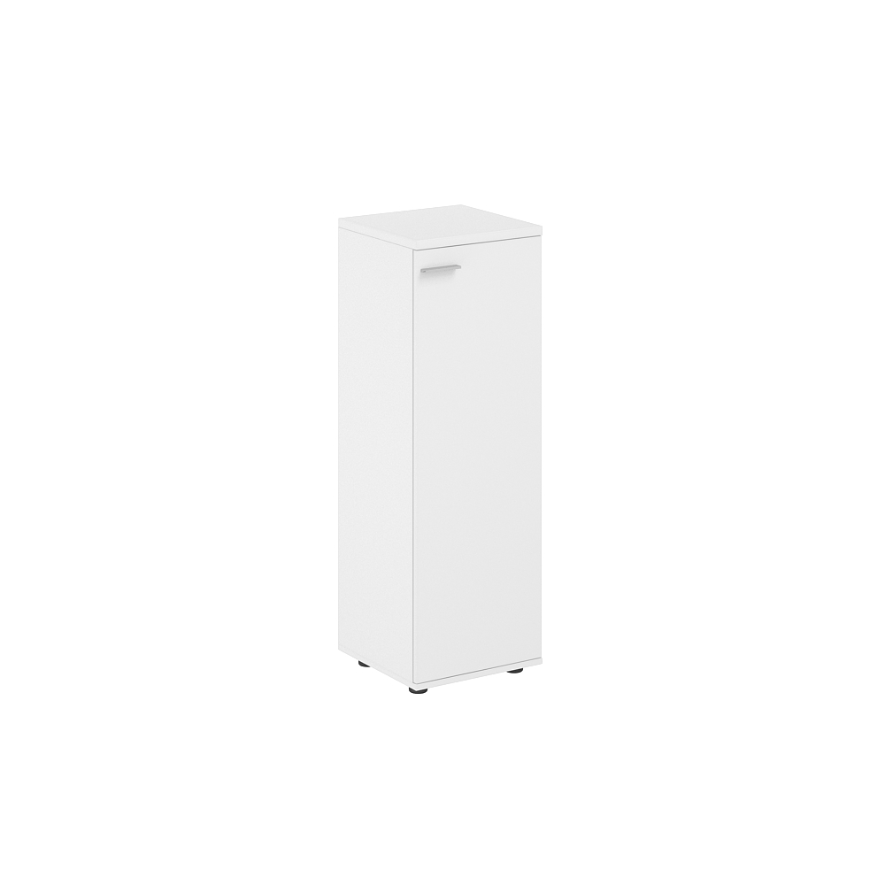 Шкаф средний 400х400х1200, 1 дв., з.ст HDF, правый SG.804.WH.WH.R