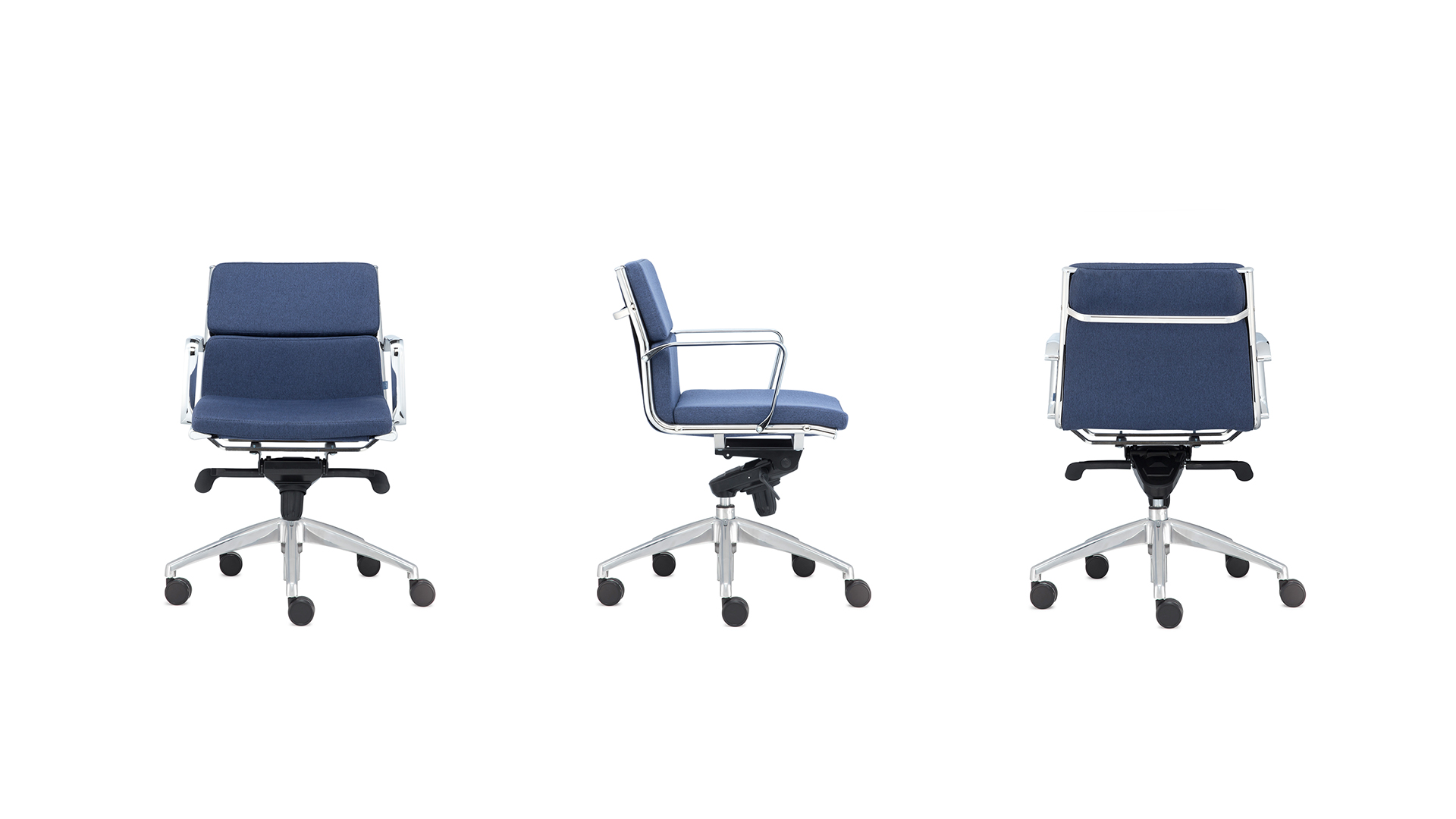 Офисное кресло Absolute с низкой спинкой на крестовине с колесами