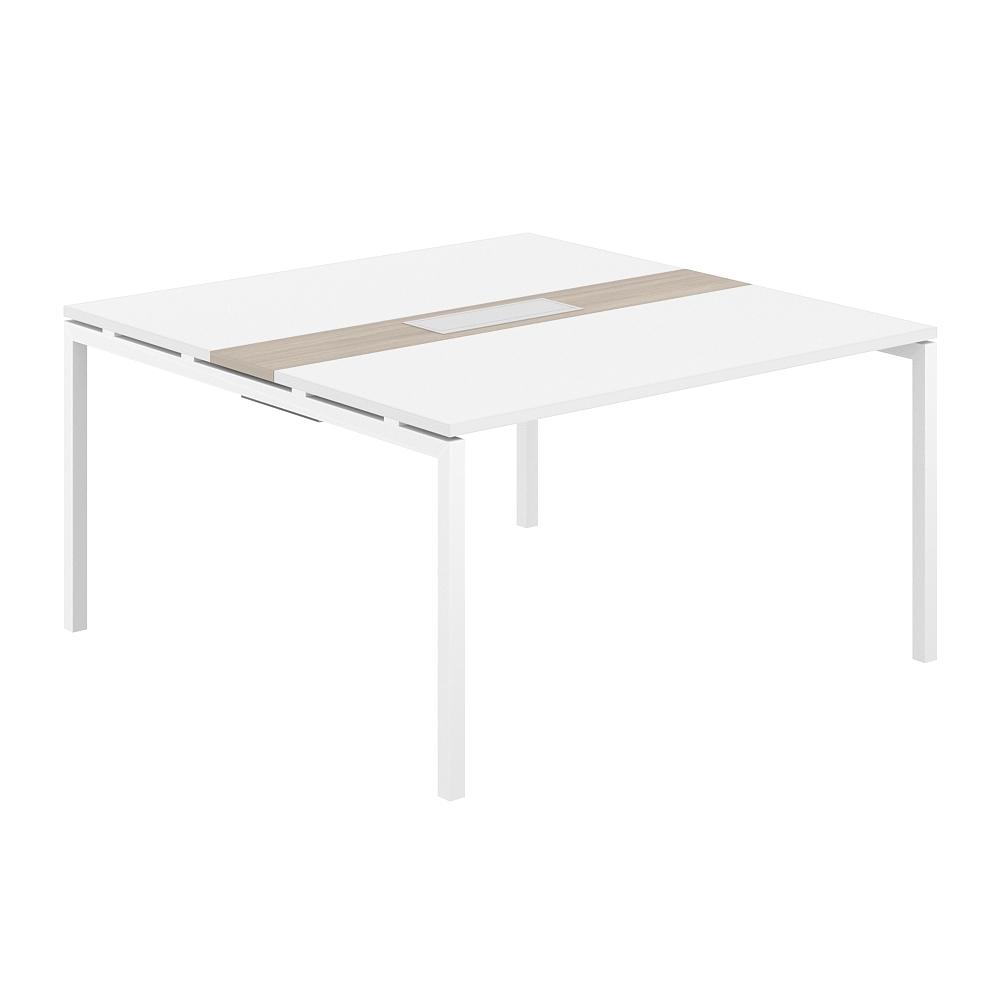 Стол переговорный комбинированный 1400х1438х750 МК40х40 SG.282.WH.44.WH.OD