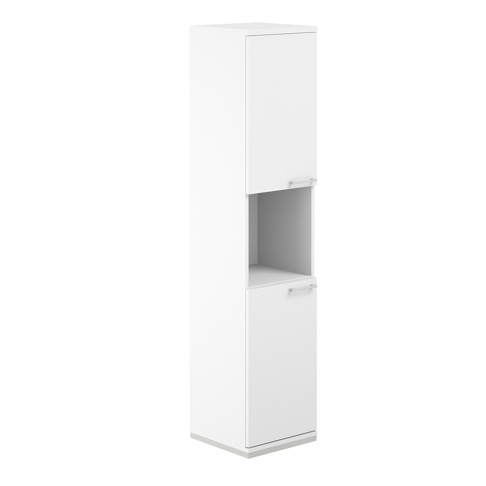 Шкаф 5 ур. 400х400х1833 с нишей AG.219.WH.WH.WH.WH.L