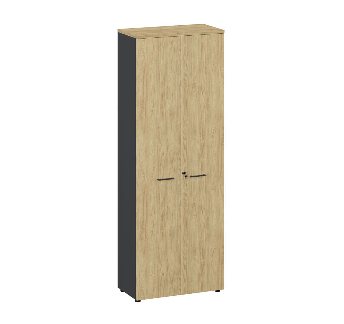 Шкаф высокий Flex 221 cabinet shelves black