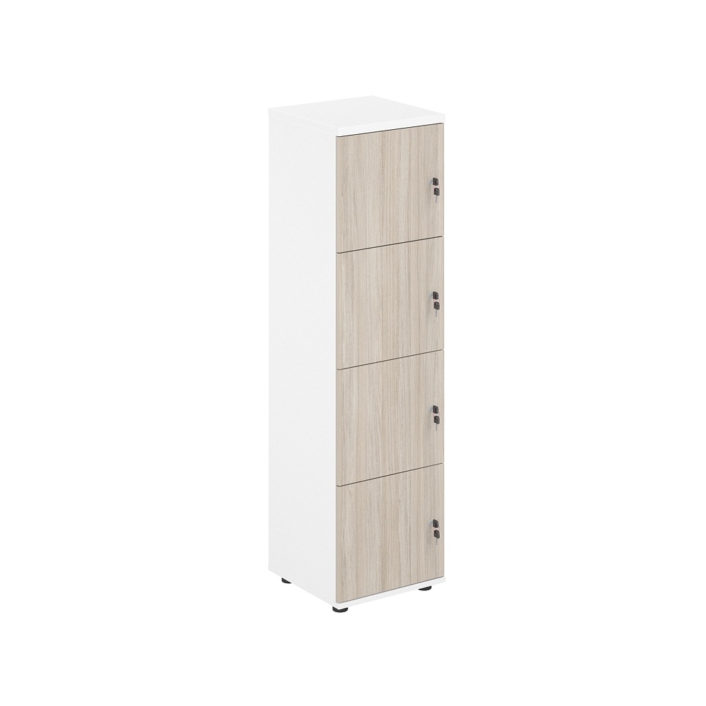 Локер 4 ячейки 400х400х1483 SG.817.WH.OL
