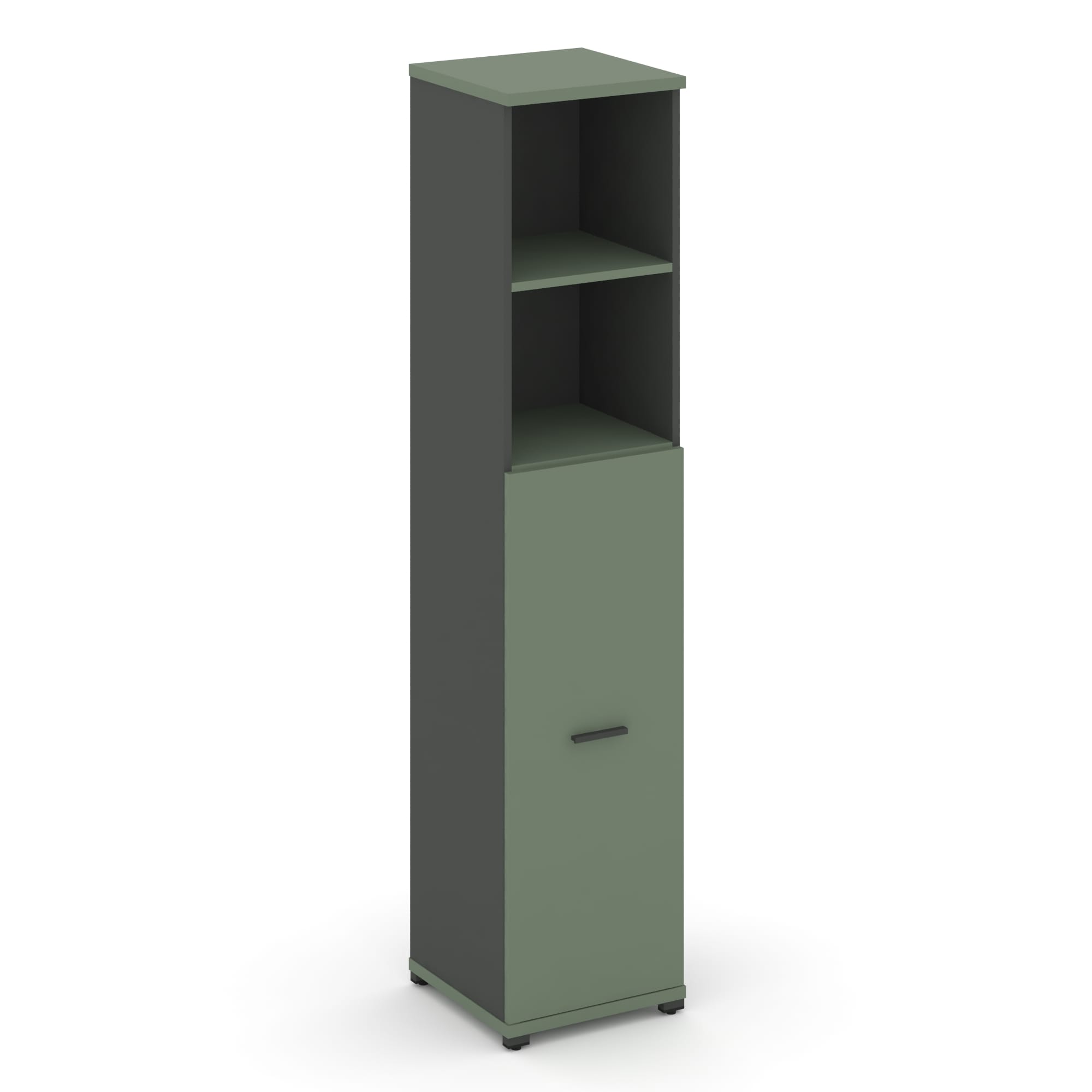 Concept Шкаф 1 узкая секция, 5 ниш CN.STU.E-514 A Кобо/Антрацит/Металл Антрацит 420*420*1922