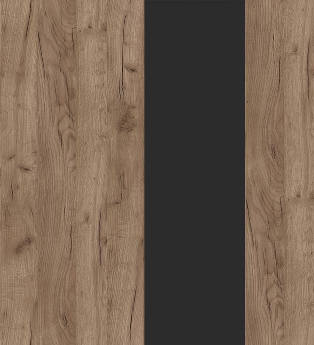 Дуб Табак/Металл Белый